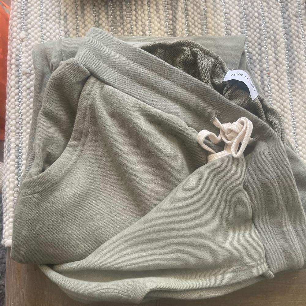 John Elliott Army Green Jogger Lounge Pants
